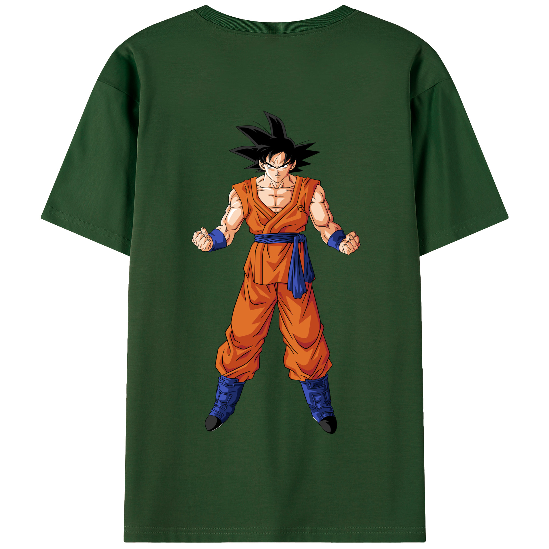 （画像用） ドラゴンボール 孫悟空（そん ごくう）Son Goku カカロット DRAGON BALL Kakarotto 綿100％半袖Tシャツ（背面プリント）